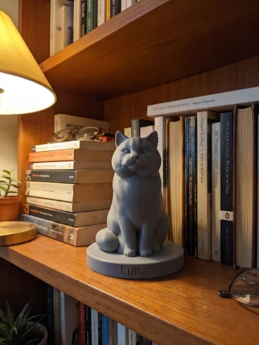 Ragdoll Cat Urn — Extra-Fine 3D Printed Memorial for Ashes | Free Name Engraving photo review