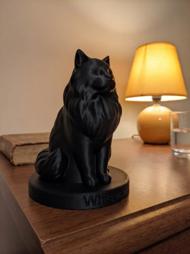 Domestic Longhair Cat Urn — Extra-Fine 3D Printed Memorial for Ashes | Free Name Engraving photo review