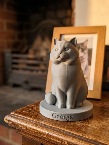 Ragdoll Cat Urn — Extra-Fine 3D Printed Memorial for Ashes | Free Name Engraving photo review